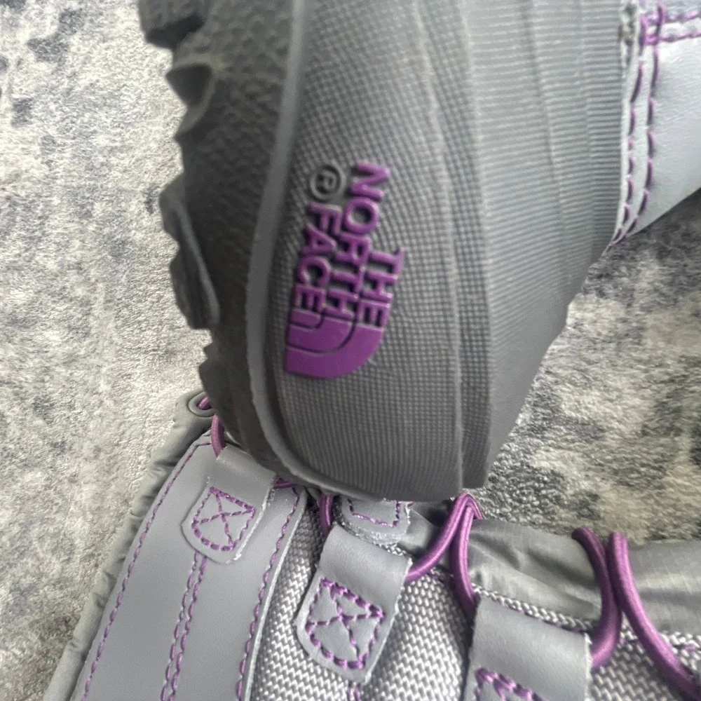 The North Face Womens 2 Snow Boots Waterproof Gray Purple Winter Boots